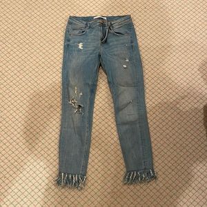light-medium wash jeans low rise